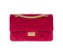 Reissue 2.55 Mini Single Flap, &pound;2,800, Handbags, Red, Velour, Front view